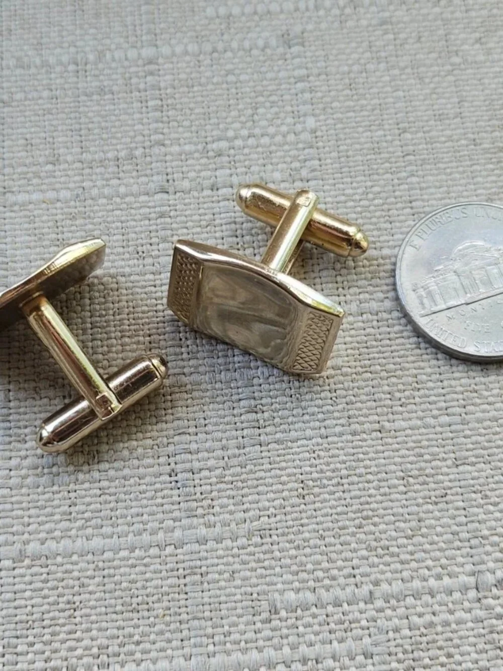 Vintage Cuff Links Fashion Jewelry Gold Tone dress Shirt Cutt stud Cufflinks